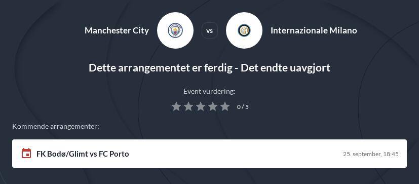 Man City mot Inter Betting Tips