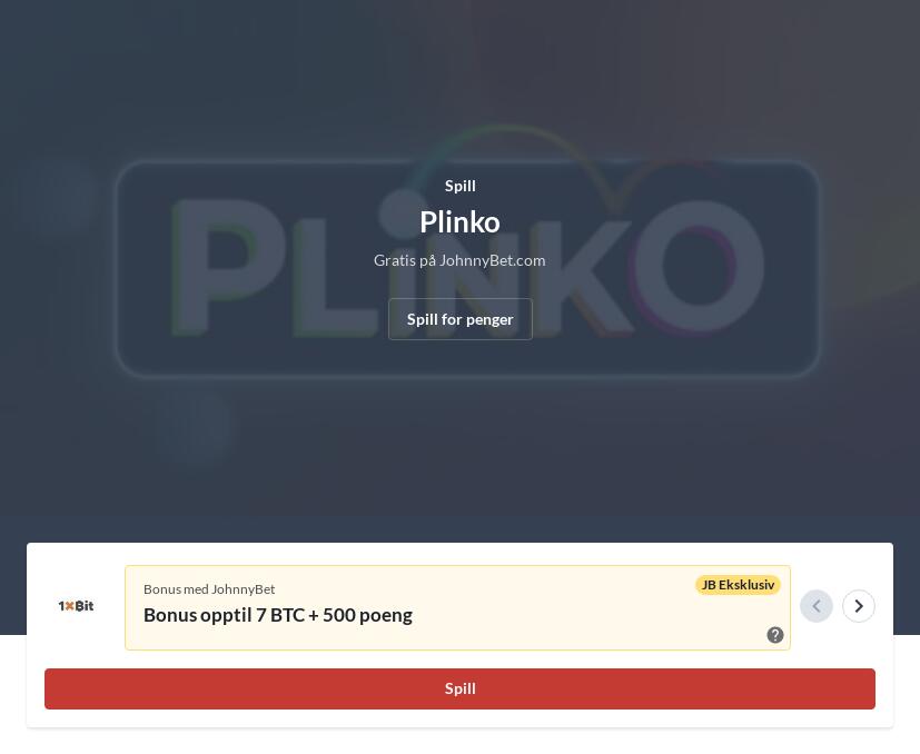 Plinko på Nett med Bonus