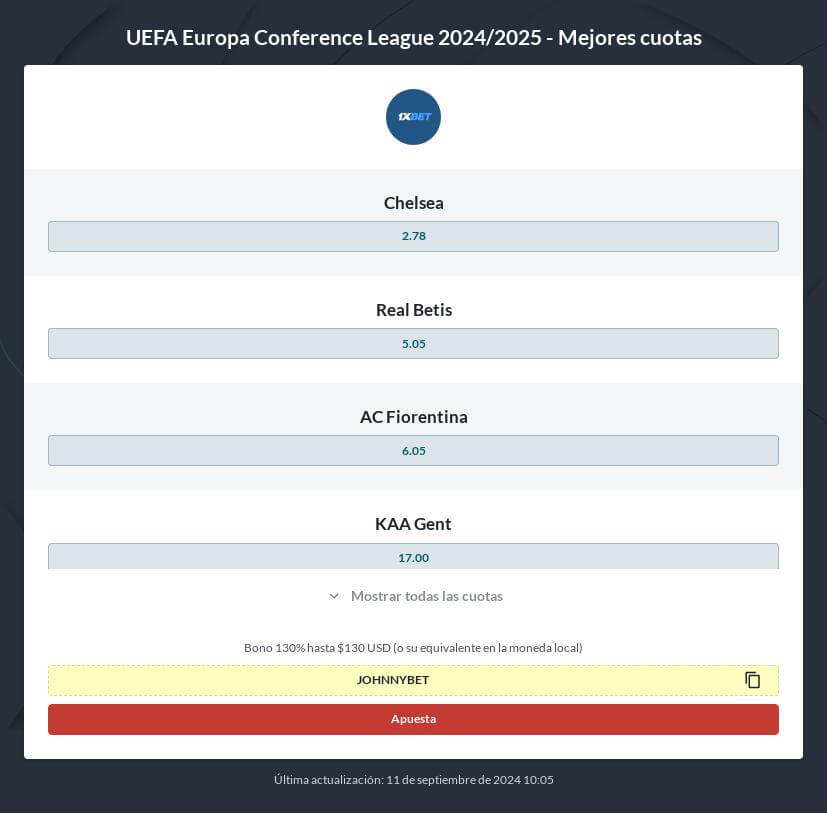 Pronóstico de apuestas Conference League