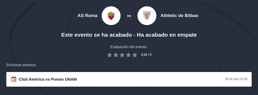 Pronóstico Roma vs Athletic Bilbao