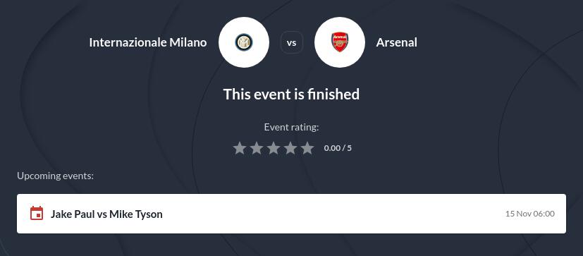 Arsenal vs Inter Milan Prediction