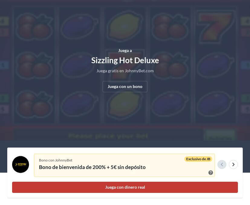 Jugar Sizzling Hot Deluxe Gratis Online