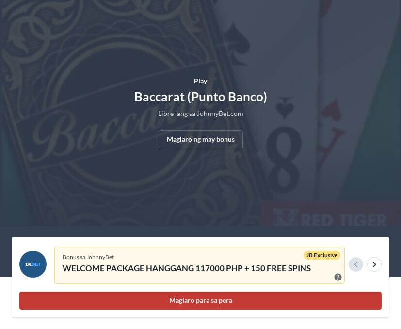 Banker vs Player Betting sa Baccarat