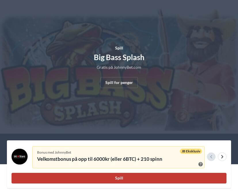 Big Bass Splash Online i Norge