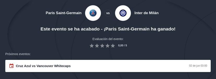 Pronóstico Final de la Champions League