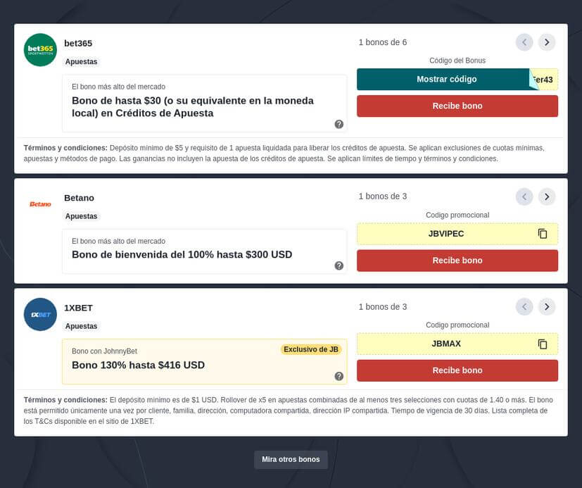 Mejores casas de apuestas Ecuador