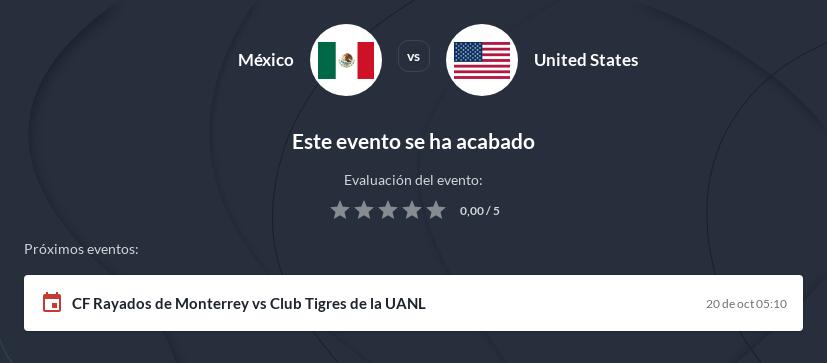 Pronóstico México vs Estados Unidos