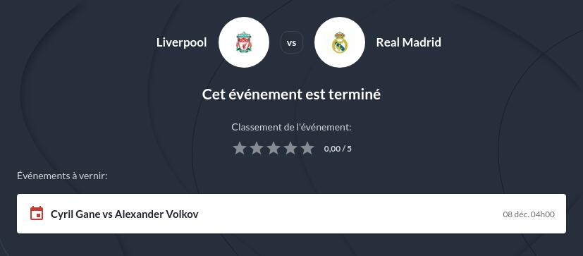 Pronostic Liverpool vs Real Madrid
