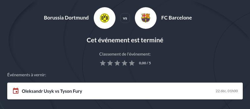 Pronostic Borussia Dortmund vs Barcelone