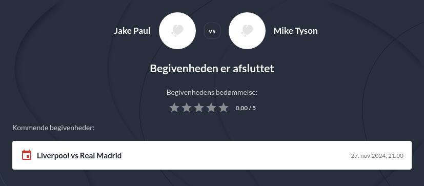 Betting på Jake Paul vs Mike Tyson