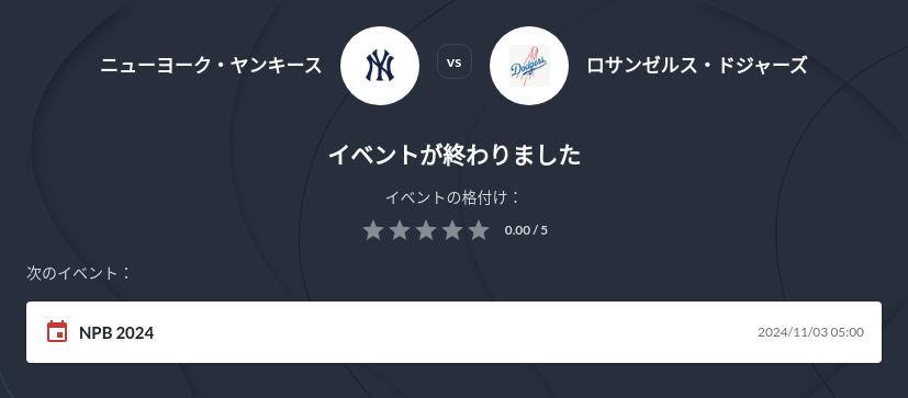 MLB ワールドシリーズ 2024 優勝予想