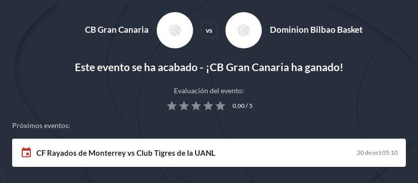 Pronóstico Gran Canaria vs Bilbao Basket Liga ACB