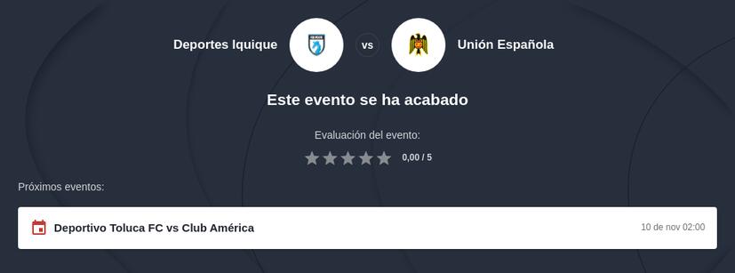 Pronóstico Deportes Iquique vs Unión Española