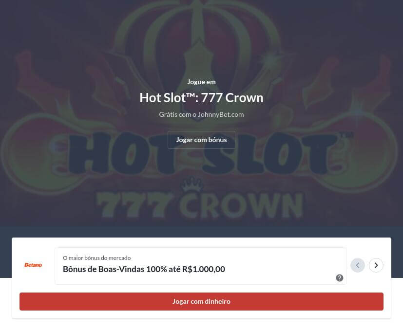 Como jogar o Hot Slot 777 Crown em 2024