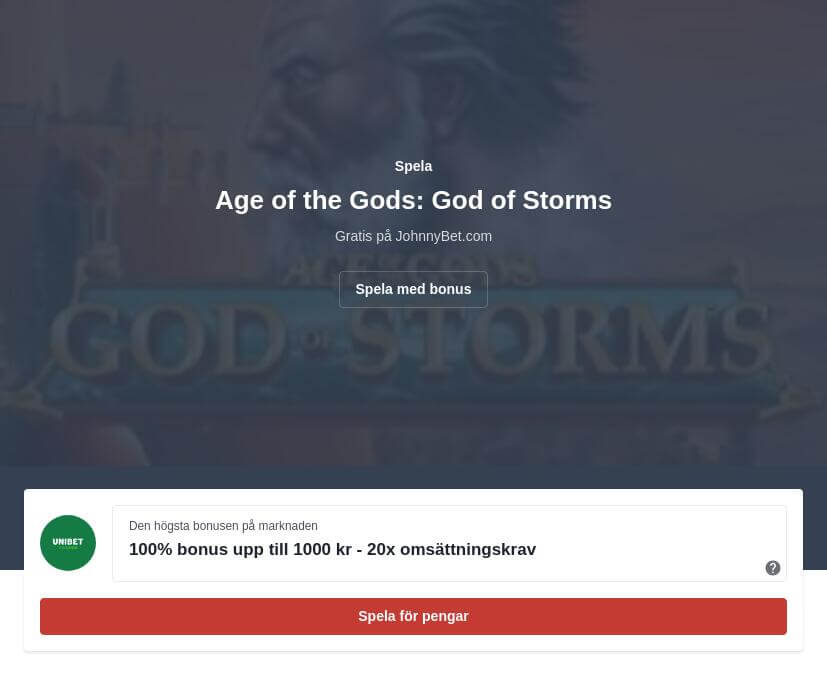 Spela Age of the Gods: God of Storms gratis