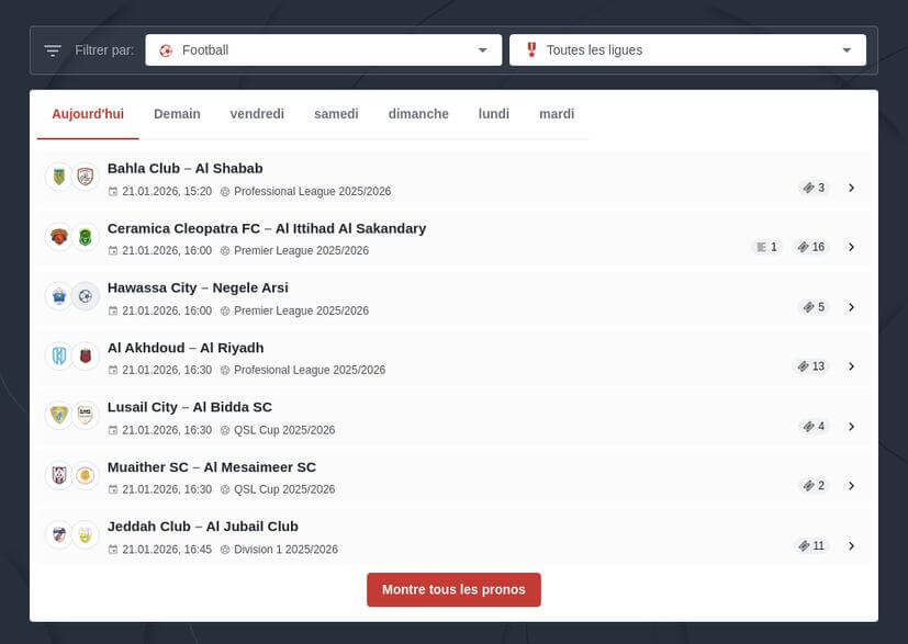 Paris Combinés Foot Du Jour