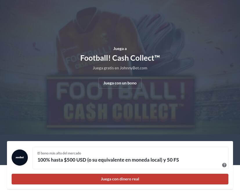 Football Cash Collect Slot Demo sin Registro