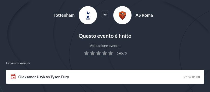Pronostico Roma - Tottenham