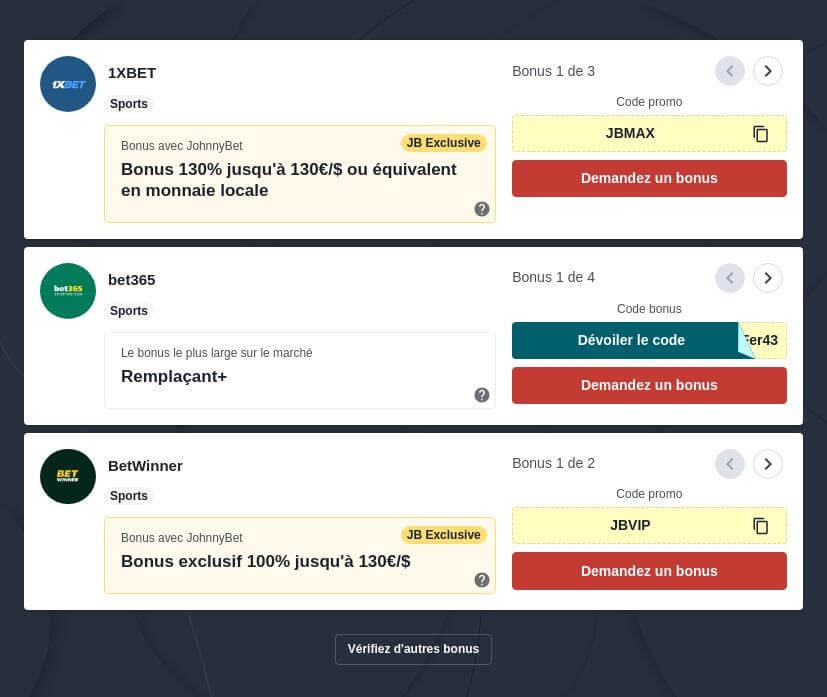 Différents types de paris sportifs