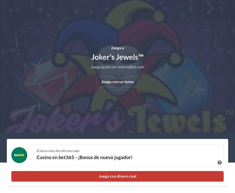 Tragamonedas Joker's Jewels jugar online gratis