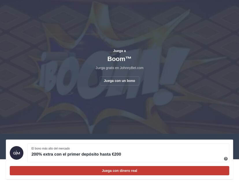 Tragaperras Boom: Gratis Sin Registrarse