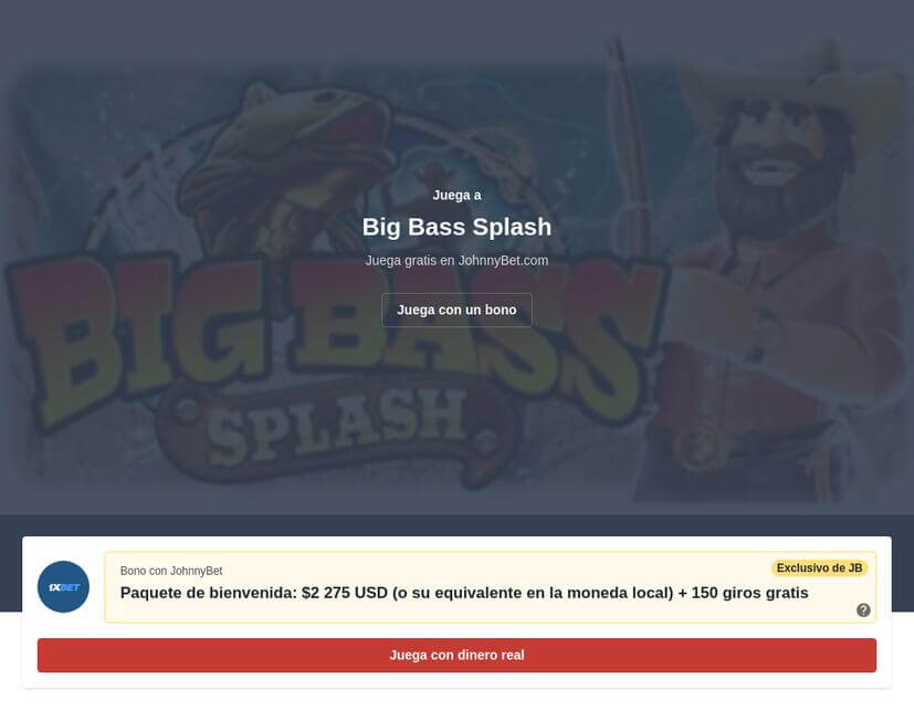 Tragamonedas Big Bass Splash demo gratis sin registro