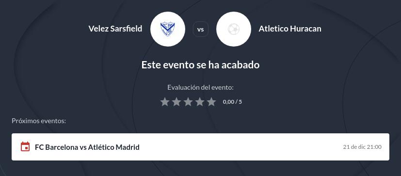 Pronóstico Vélez Sarsfield vs Huracán Gratis