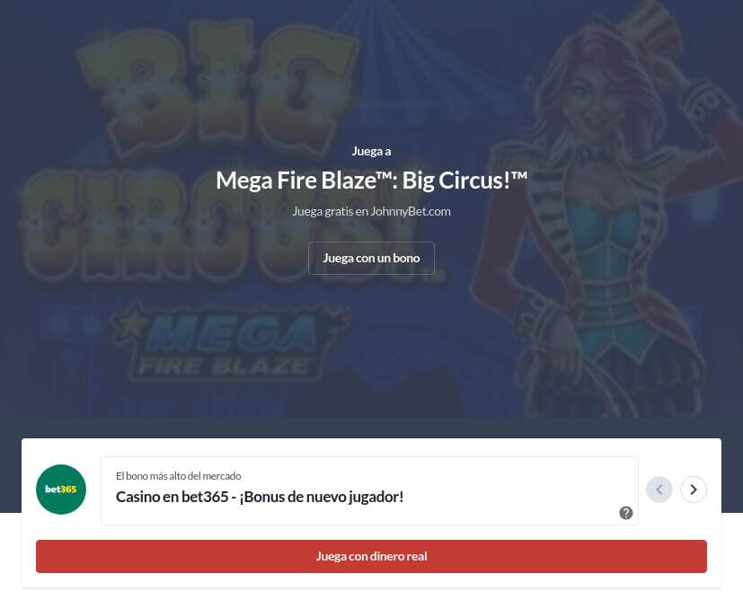 Mega Fire Blaze Slots Demo: Juega Wild Pistolero y Big Circus