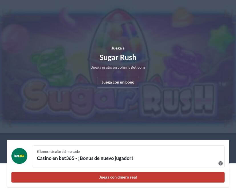 Jugar Sugar Rush Tragamonedas Gratis sin Registro