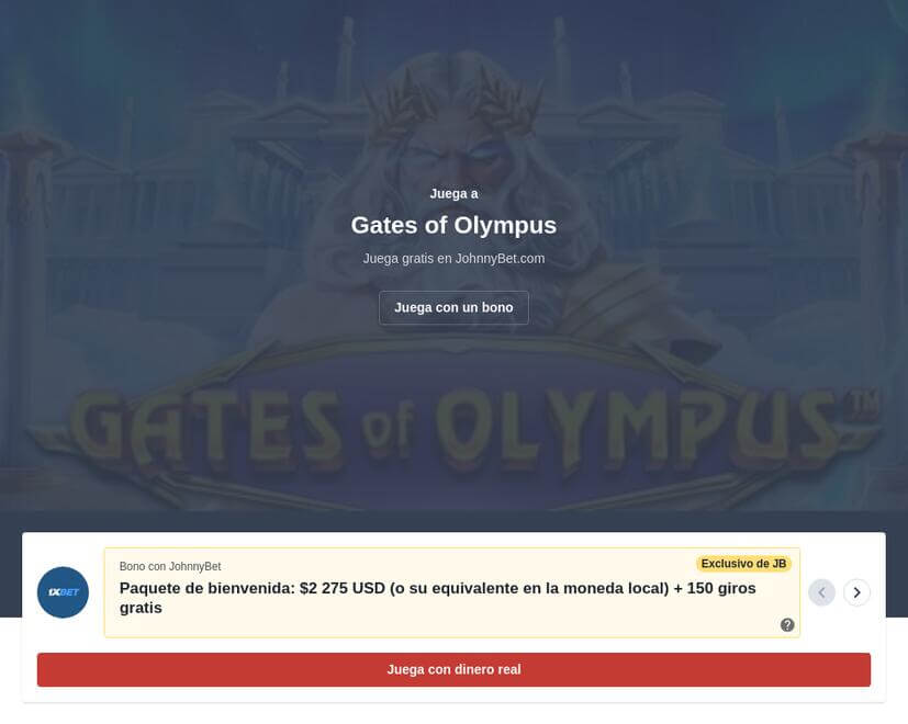 Gates of Olympus jugar tragamonedas online