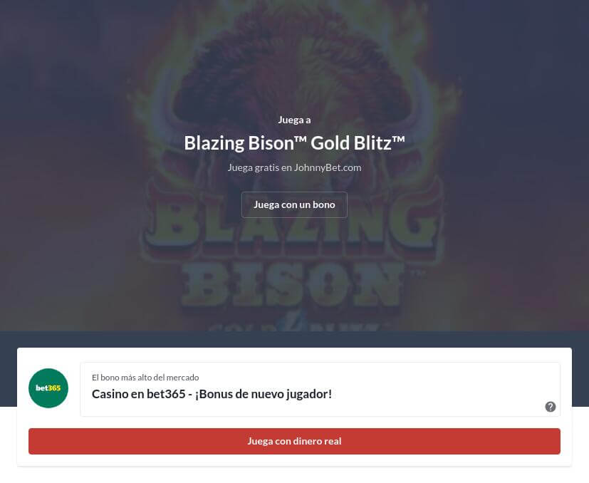 Demo Blazing Bison Gold Blitz Slot Gratis y con Dinero Real