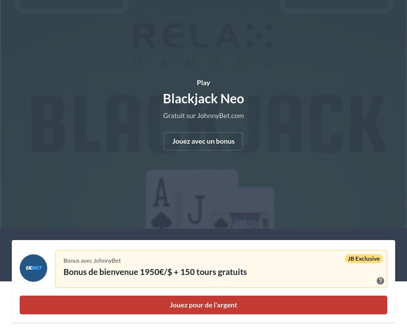 Blackjack Gratuit Jeu En Ligne En Argent Réel