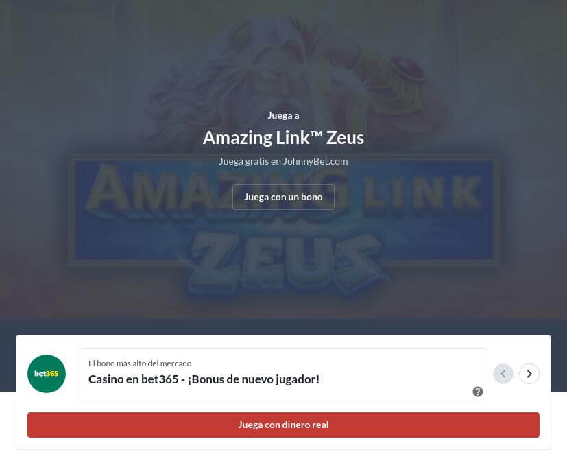 Tragaperras Amazing Link Zeus Demo Gratis