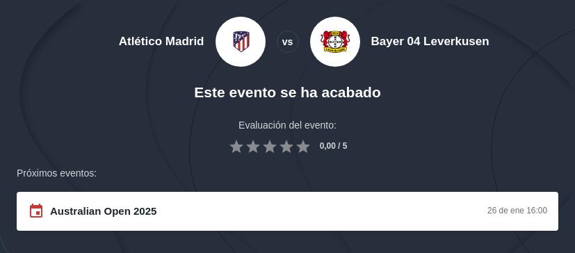 Pronóstico con cuotas Atlético Madrid vs Bayer Leverkusen