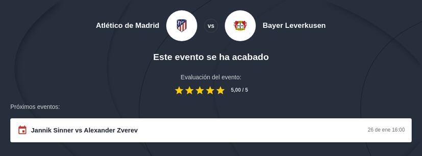 Pronóstico con cuotas Atlético Madrid vs Bayer Leverkusen
