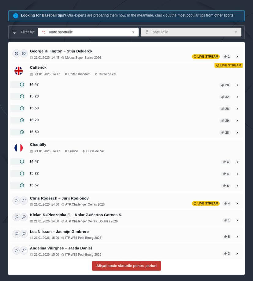 Pariurile pe Baseball