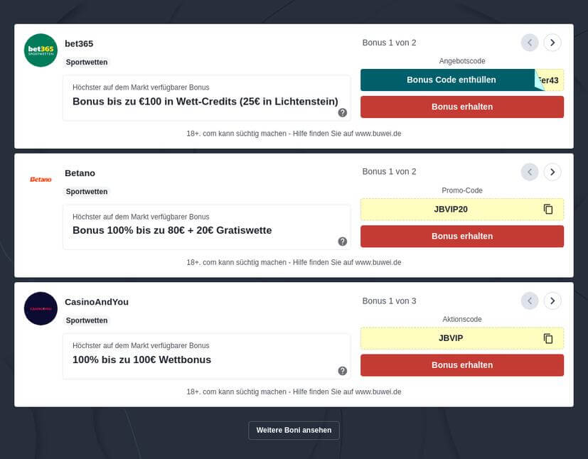 Sport Highlights zum Wetten