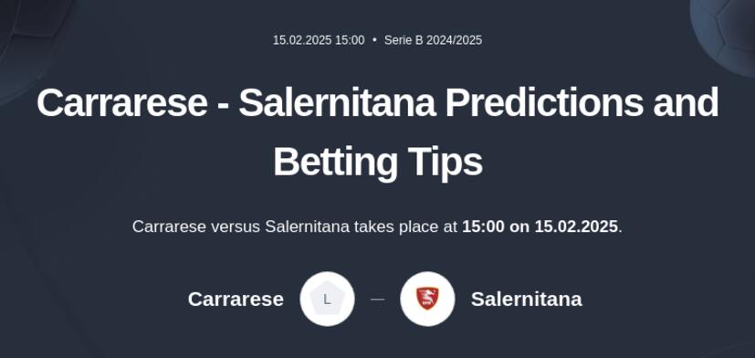 Carrarese - Salernitana Predictions and Betting Tips