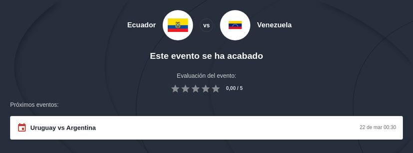 Pronóstico Ecuador vs Venezuela Eliminatorias