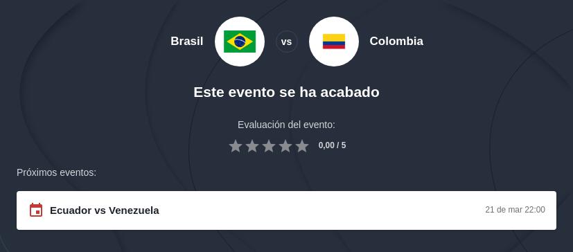 Brasil vs Colombia: pronóstico, previa, apuestas