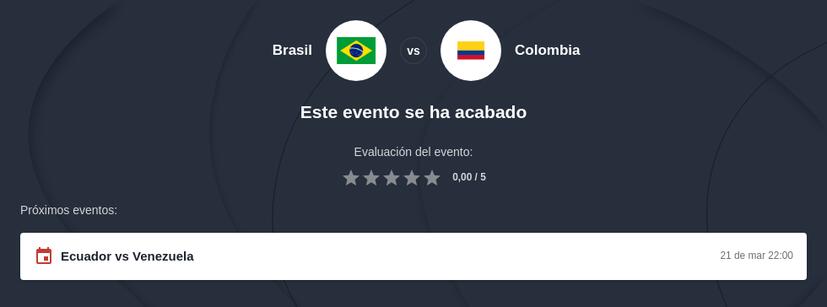 Brasil vs Colombia: pronóstico, previa, apuestas