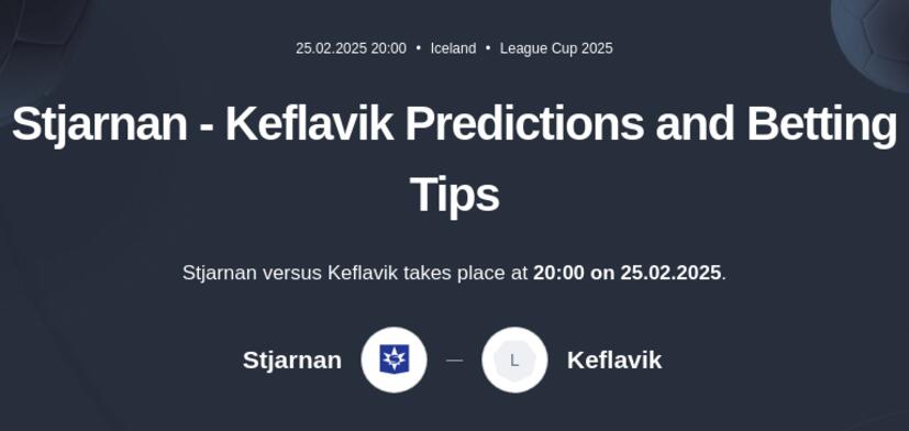 Stjarnan - Keflavik Predictions and Betting Tips