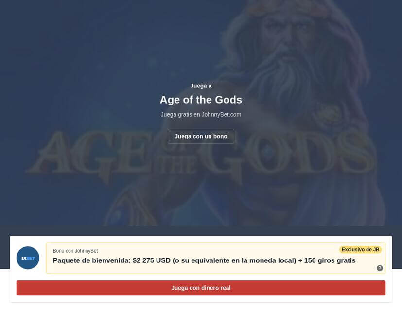 Reseña Age of the Gods jugar tragamonedas online