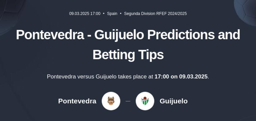 Pontevedra - Guijuelo Predictions and Betting Tips