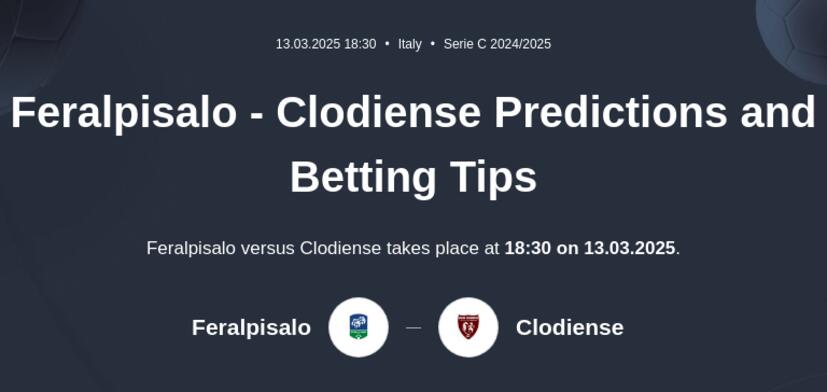 Feralpisalo - Clodiense Predictions and Betting Tips