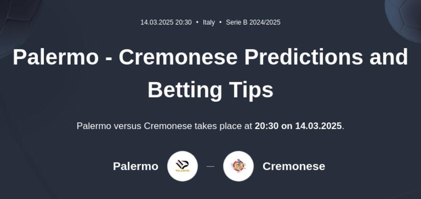 Palermo - Cremonese Predictions and Betting Tips