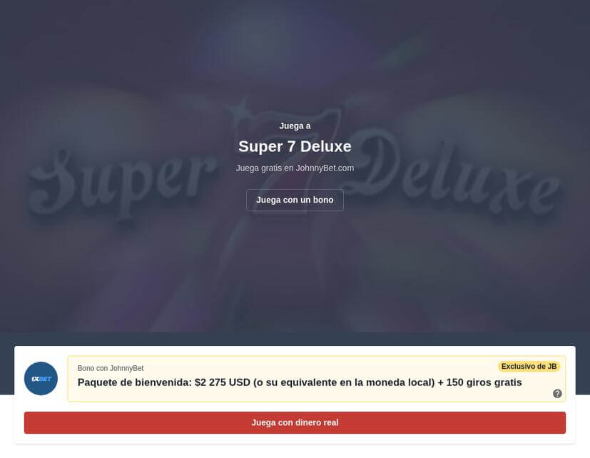 Super 7 Deluxe tragamonedas jugar online reseña