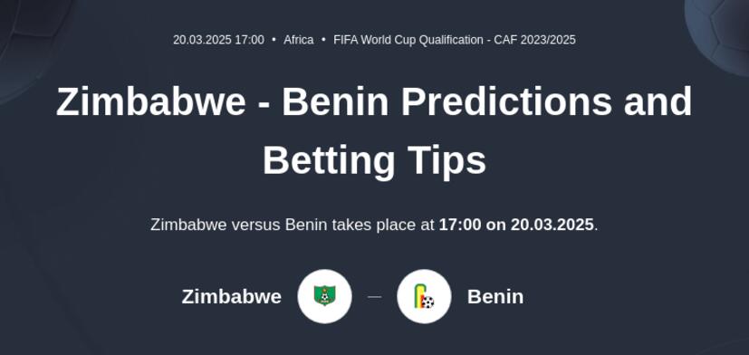 Zimbabwe - Benin Predictions and Betting Tips