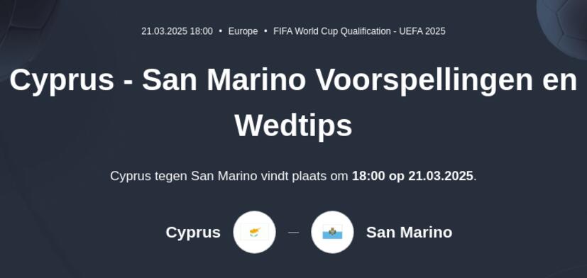 Cyprus - San Marino Voorspellingen en Wedtips