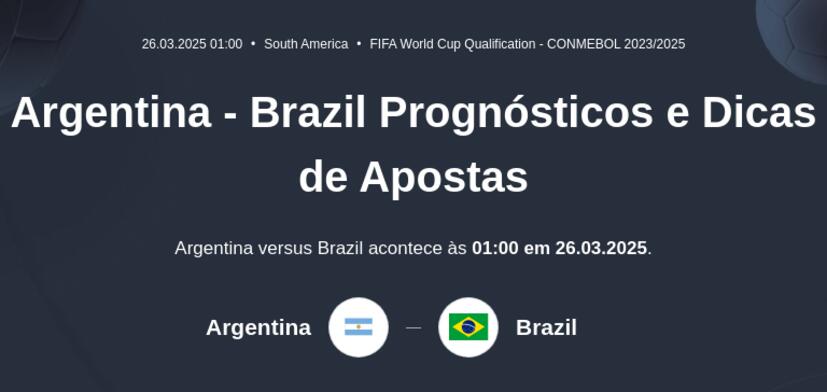 Argentina - Brazil Prognósticos e Dicas de Apostas